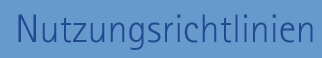 Nutzungsrichtlinien